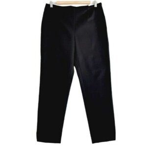 ELLEN TRACY Linda Slim Classic Ankle Crop Pants Black Sz 6